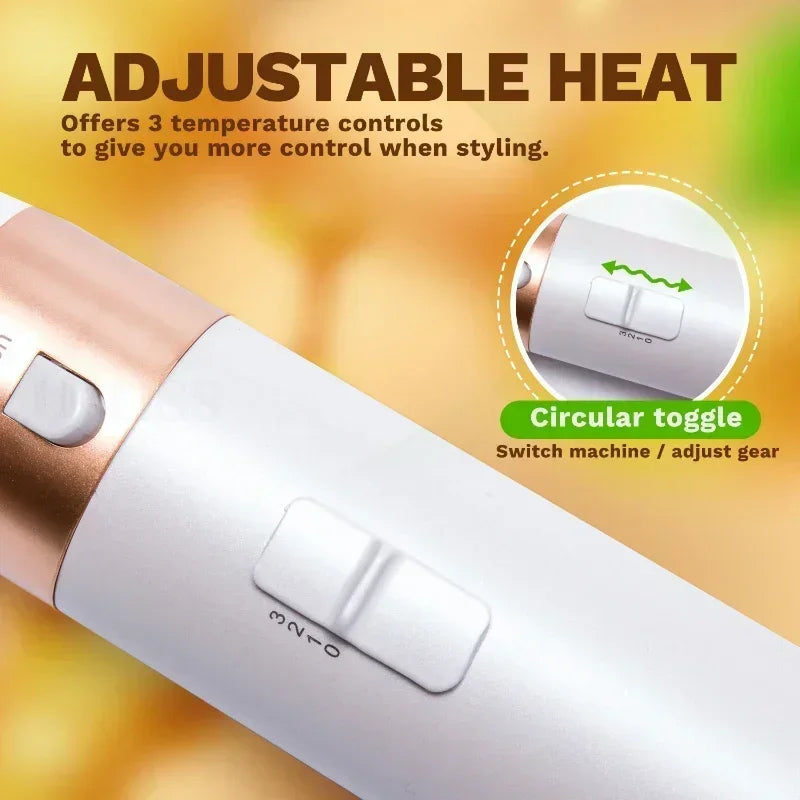 Juego 5 en 1: secador de pelo, peine caliente, rizador profesional, plancha para el cabello y herramienta de peinado. Para uso profesional y doméstico.